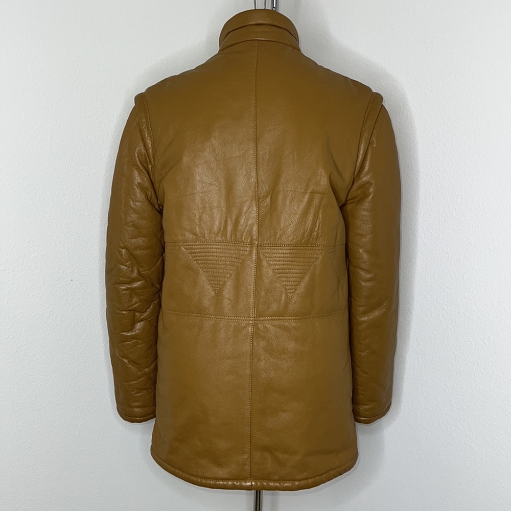 🔹 Vintage Smalby Breco Leather Coat - Picture 2 of 8